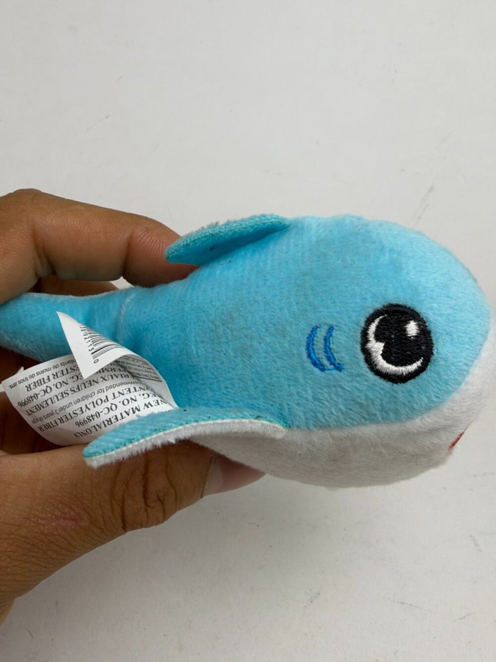 Rinco Blue Shark Mini Plush 4" Stuffed Animal Ocean Fish Toy ZW-SHP04 Pre-Owned
